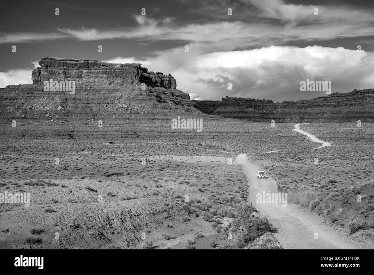 USA, Utah, Southwest, Colorado Plateau, San Juan County, Mexican Hat, Valley of the Gods Stock Photo