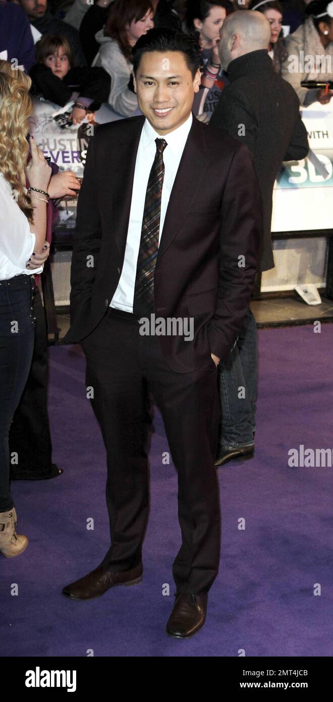 John Chu at the premiere of &ldquo;Never Say Never&rdquo; at the O2 Arena. London