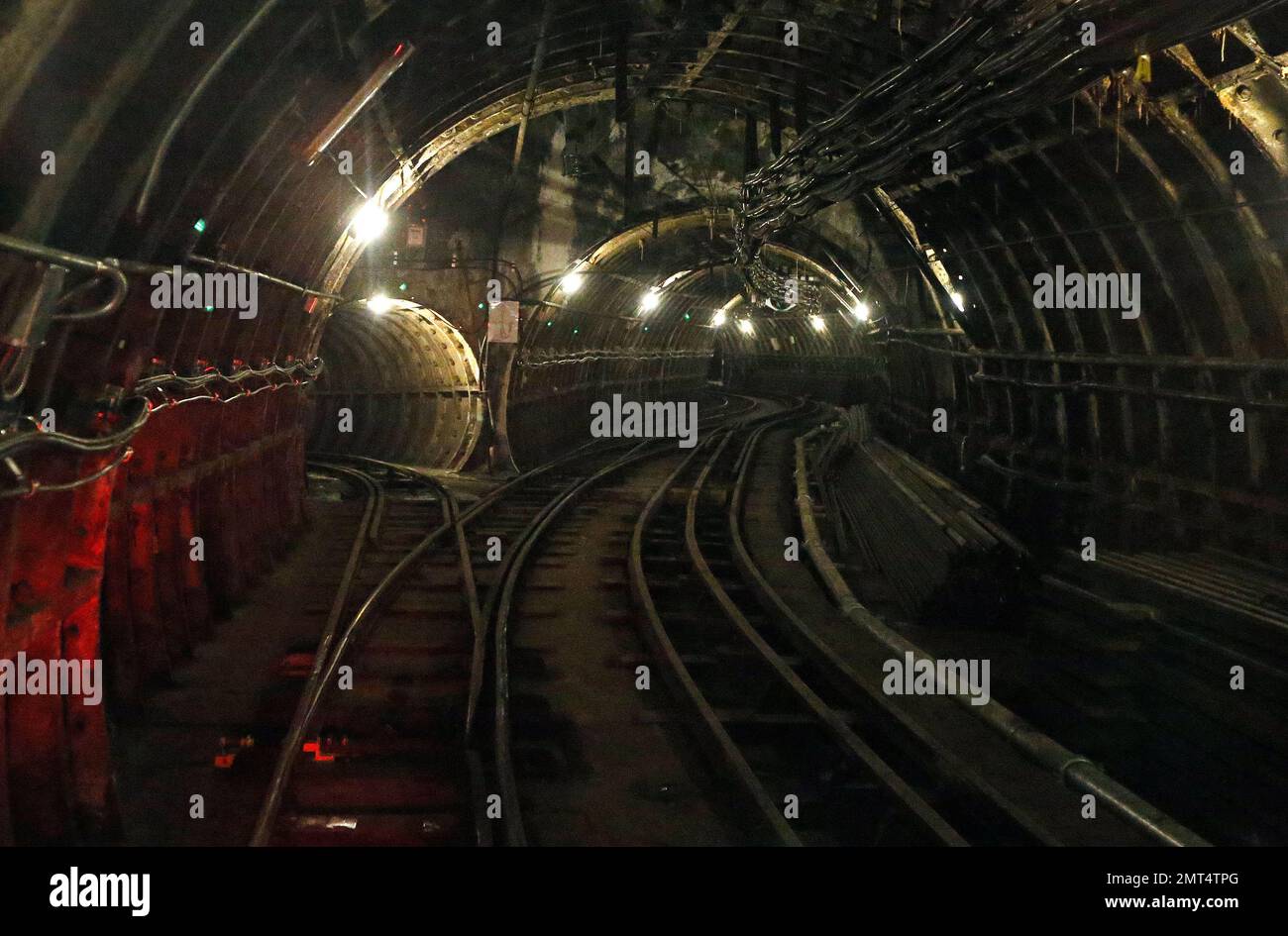 The Mail Rail tunnels that belong to the Postal Museum in London