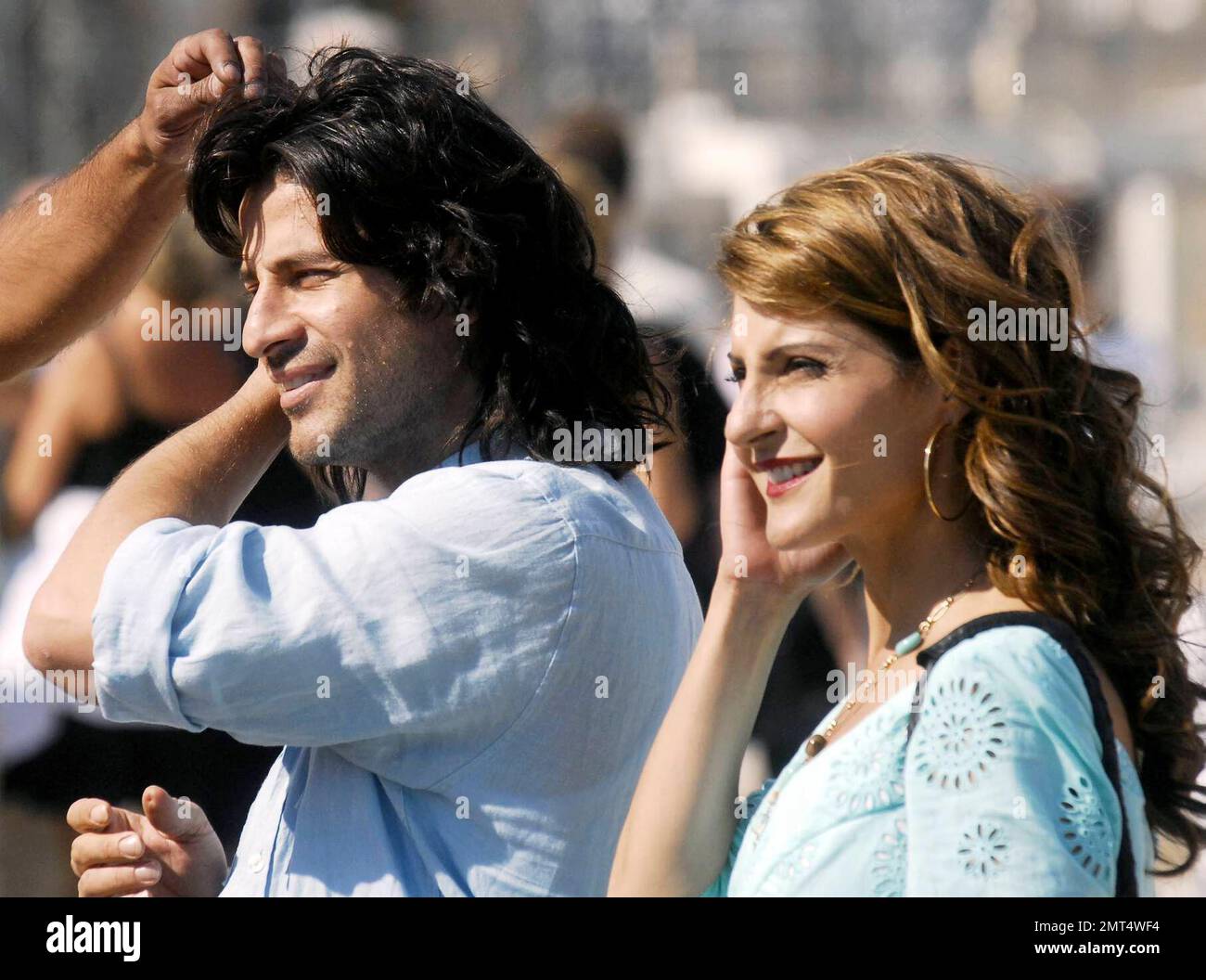 Actress Nia Vardalos filming the new romantic comedy, "My Life in Ruins ...
