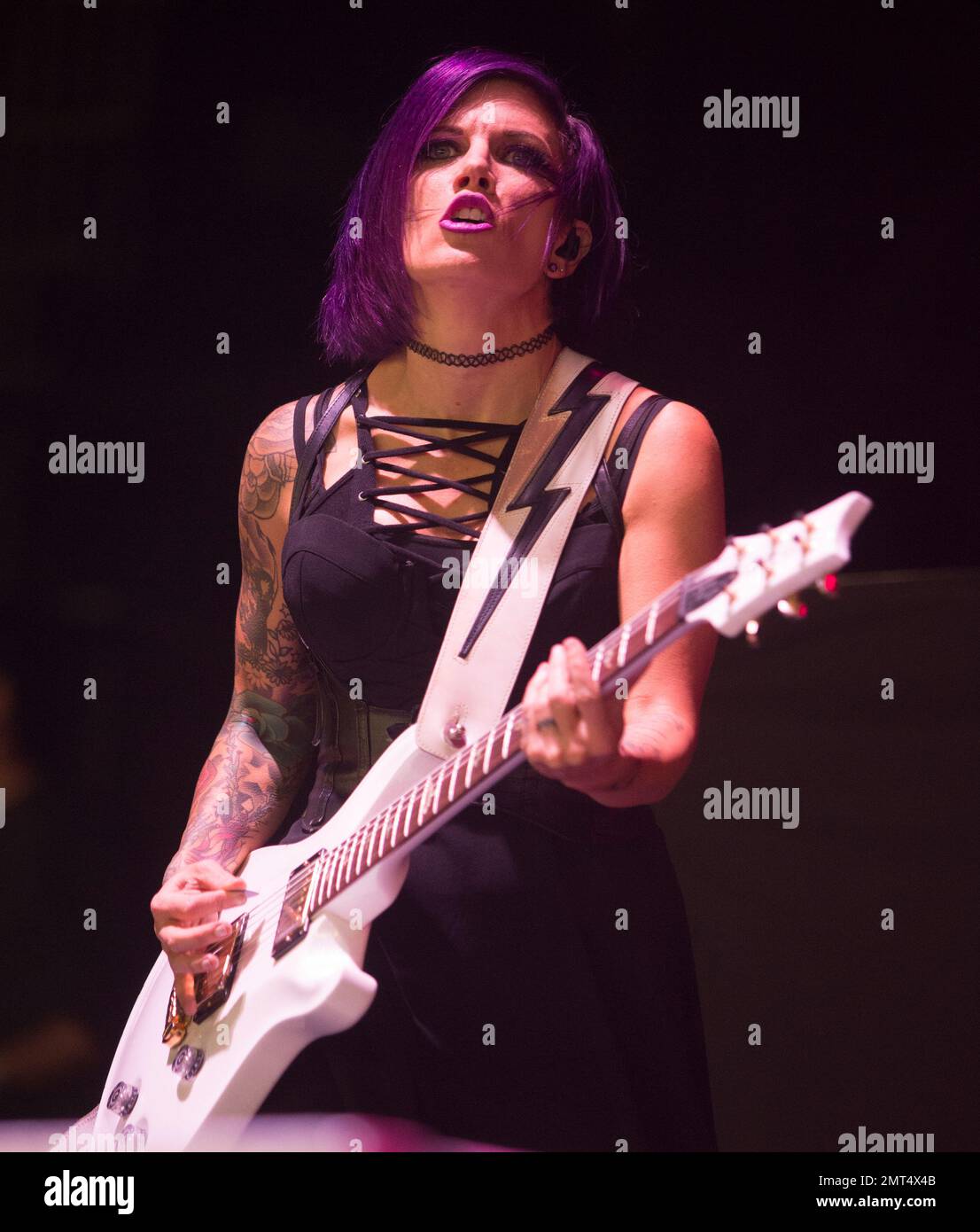 Korey Cooper of the band Skillet performs in concert as the opening act
