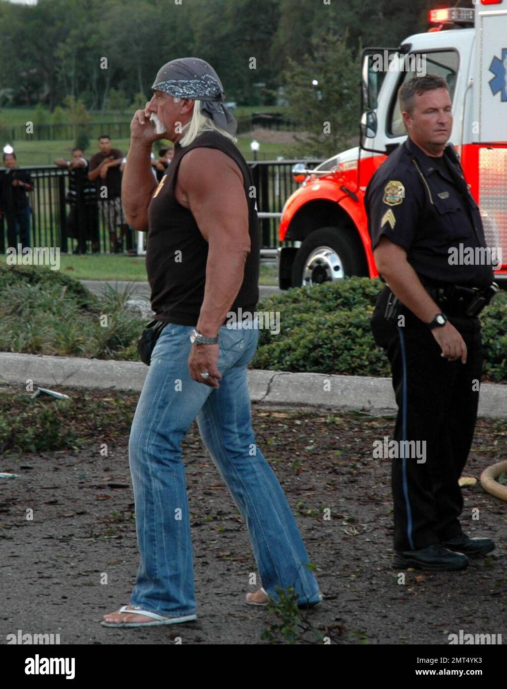 Fire department cuts Wrestler Hulk Hogan's son, Nick Hogan, 17, from