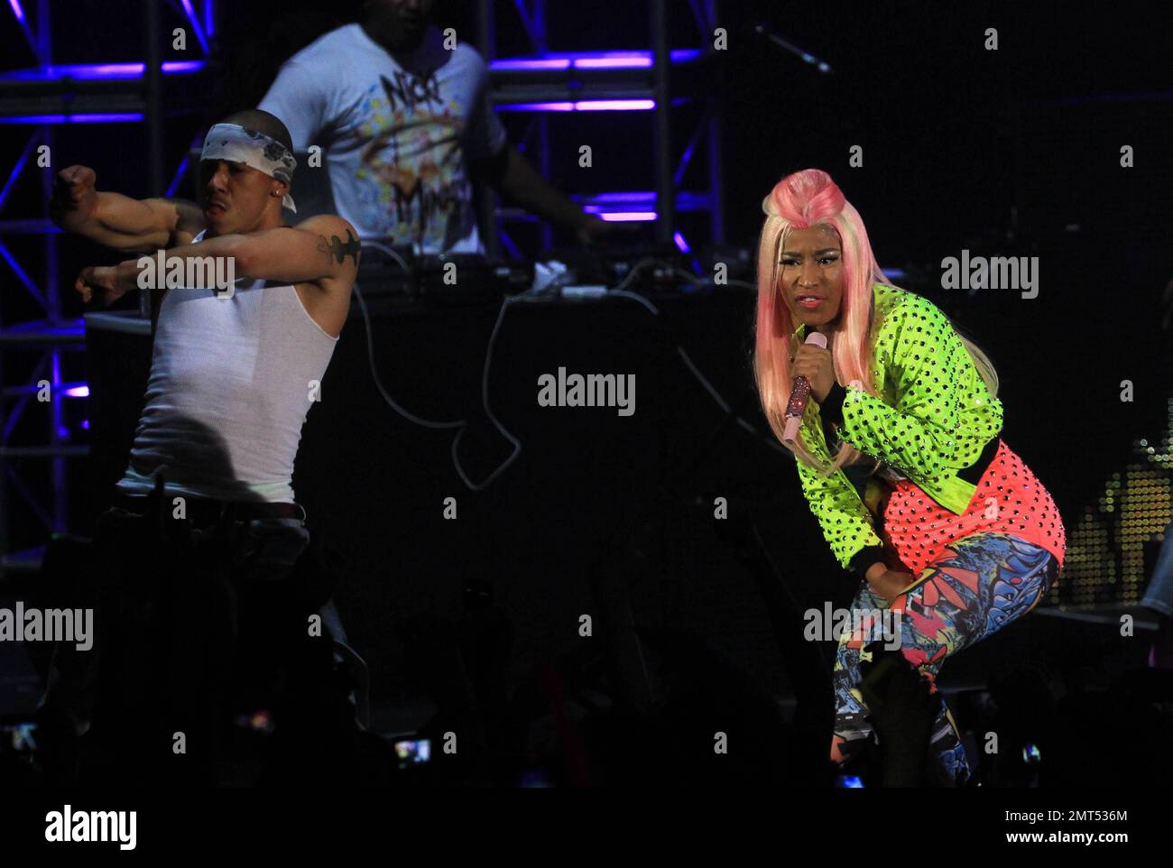 Rapper and R&B singer Nicki Minaj performs live on stage during her