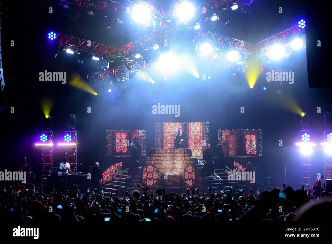 Rapper and R&B singer Nicki Minaj performs live on stage during her