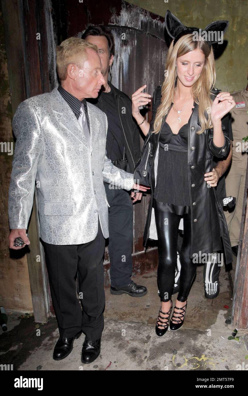 Nicky Hilton and Elliott Mintz attend Heidi Klum's Halloween party at