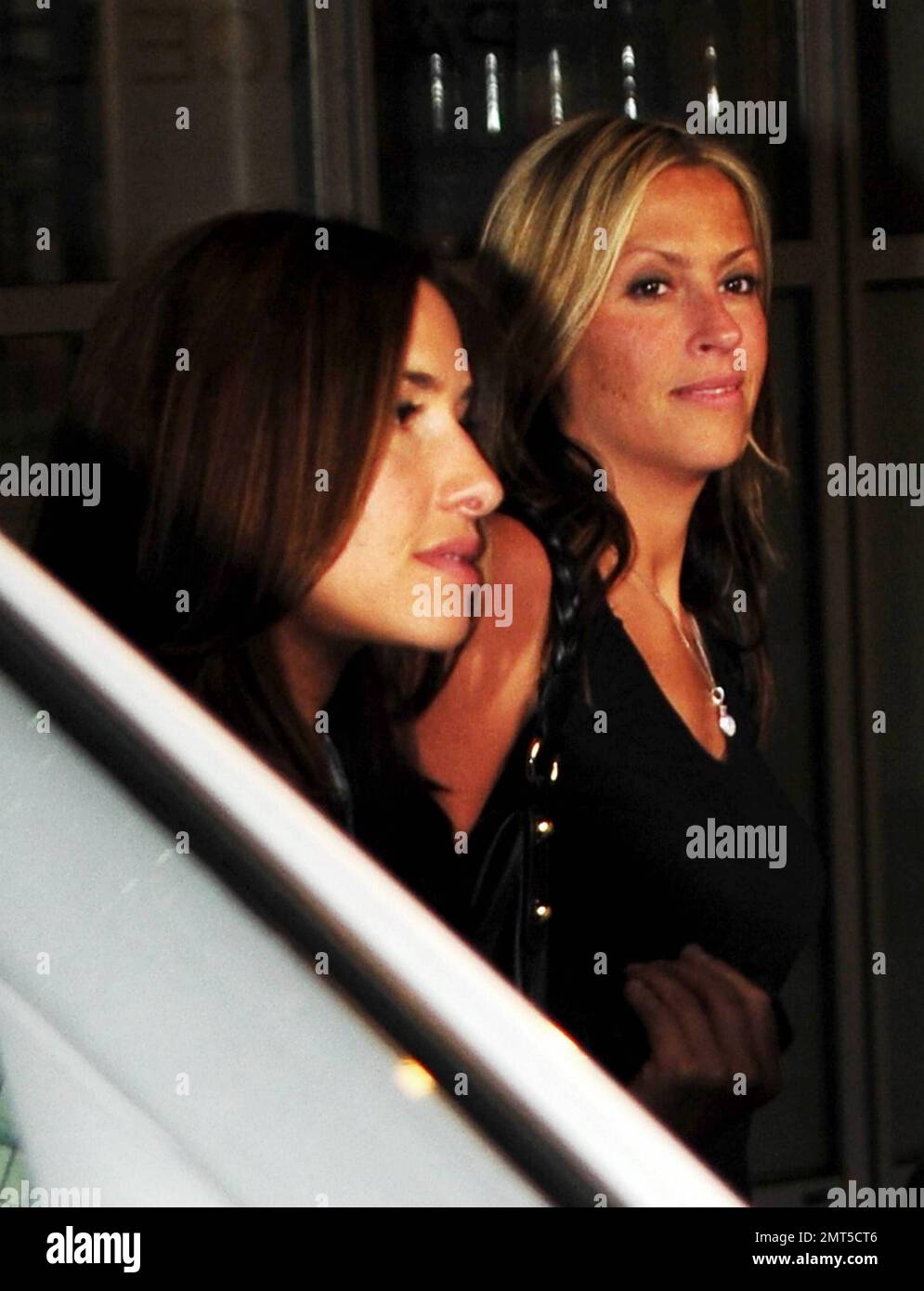 Pop singers Nicole Appleton and Melanie Blatt of the group All Saints