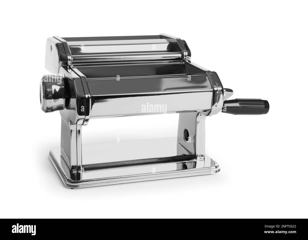 Modern pasta maker machine isolated on white Stock Photo