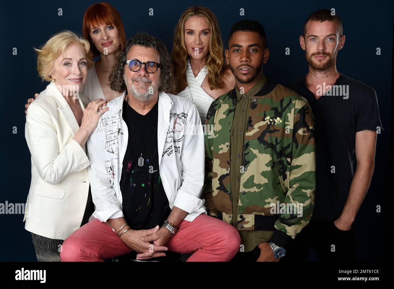 Holland Taylor, from left, Breeda Wool, Jack Bender, Kelly Lynch, Jharrel  Jerome, and Harry Treadaway pose for a portrait to promote the television  series \, image size:1300x954