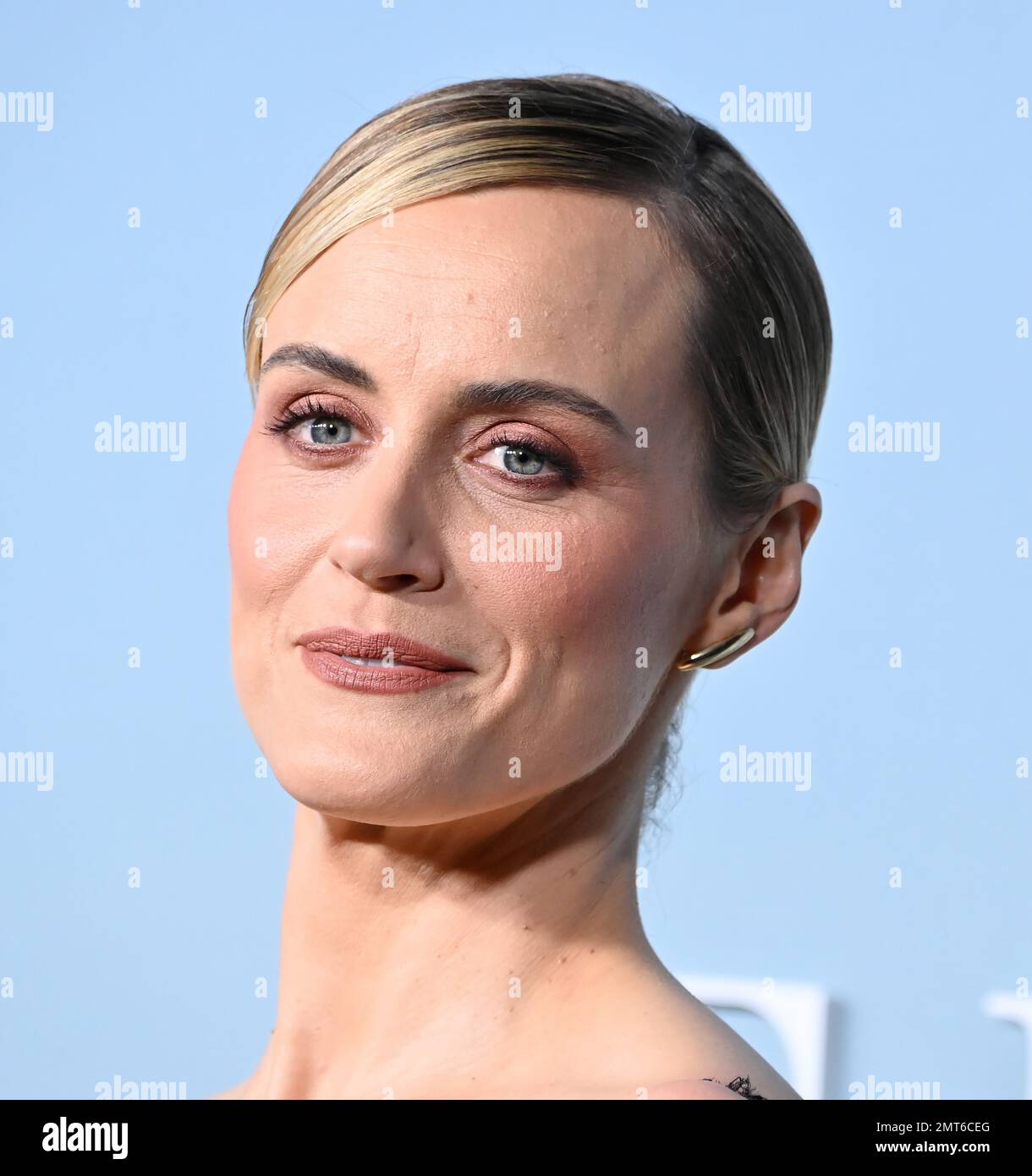 Los Angeles, CA. January 31, 2023, Taylor Schilling arriving at Apple