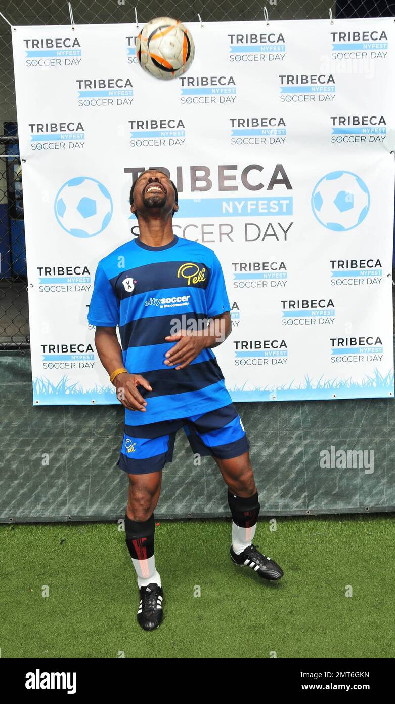 Isaach De Bankole attends the NYFEST Soccer Day during the 2012 Tirbeca Film Festival held at  Pier 40. New York, NY. 21st April 2012. . Stock Photo