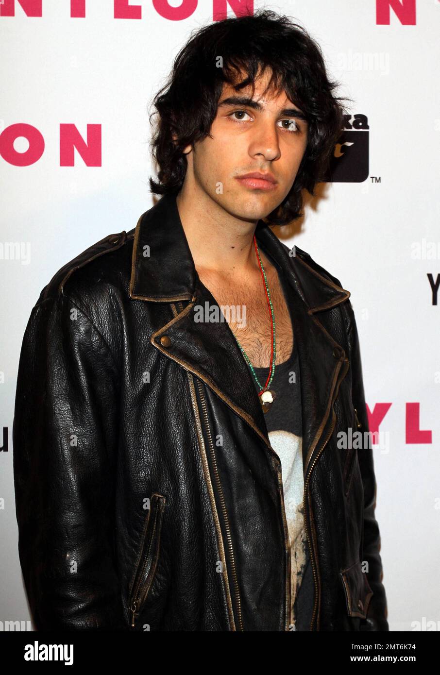 Musician Nick Simmons arrives at NYLON Magazine's party celebrating