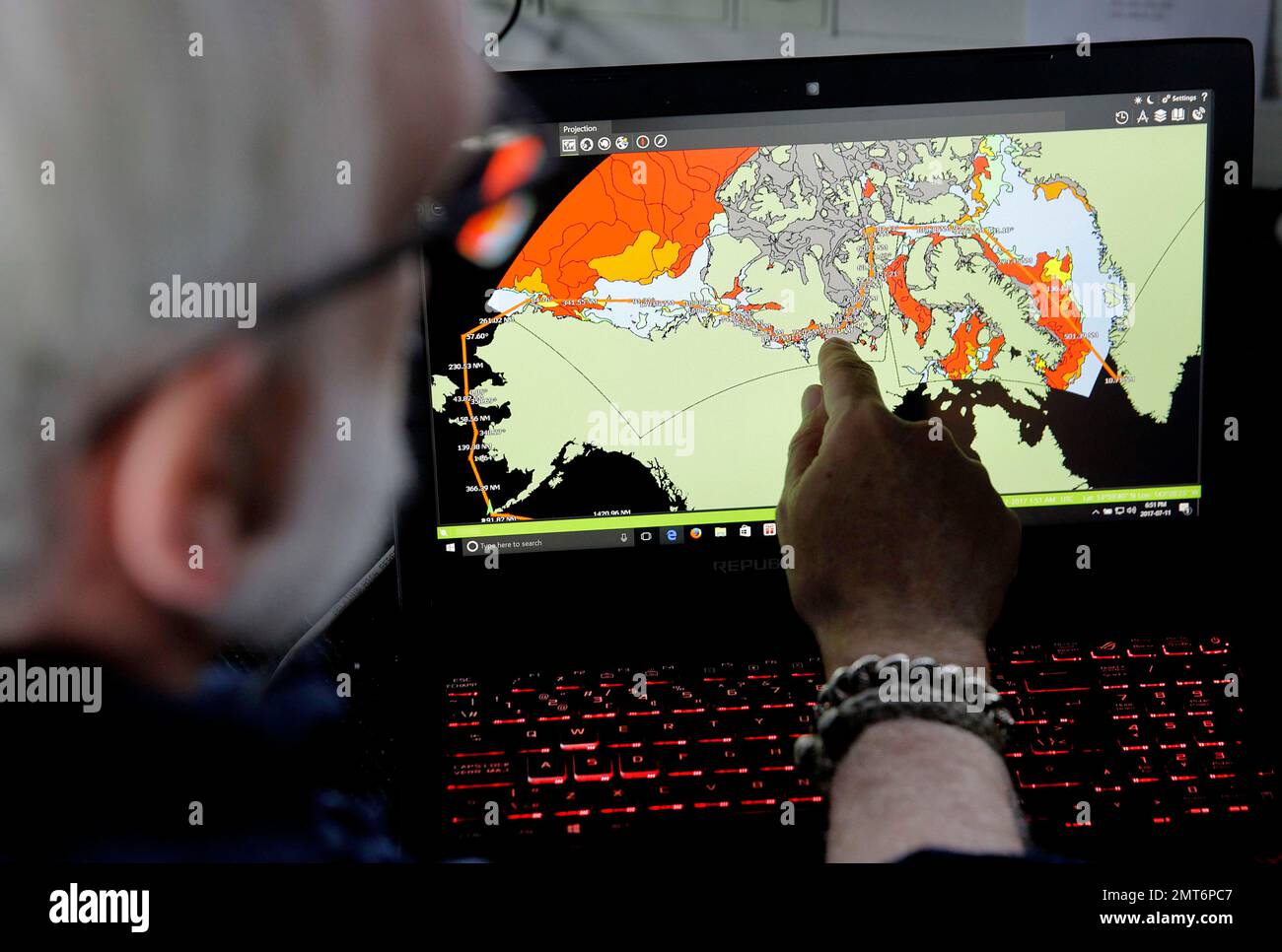 Canadian ice navigator, David 