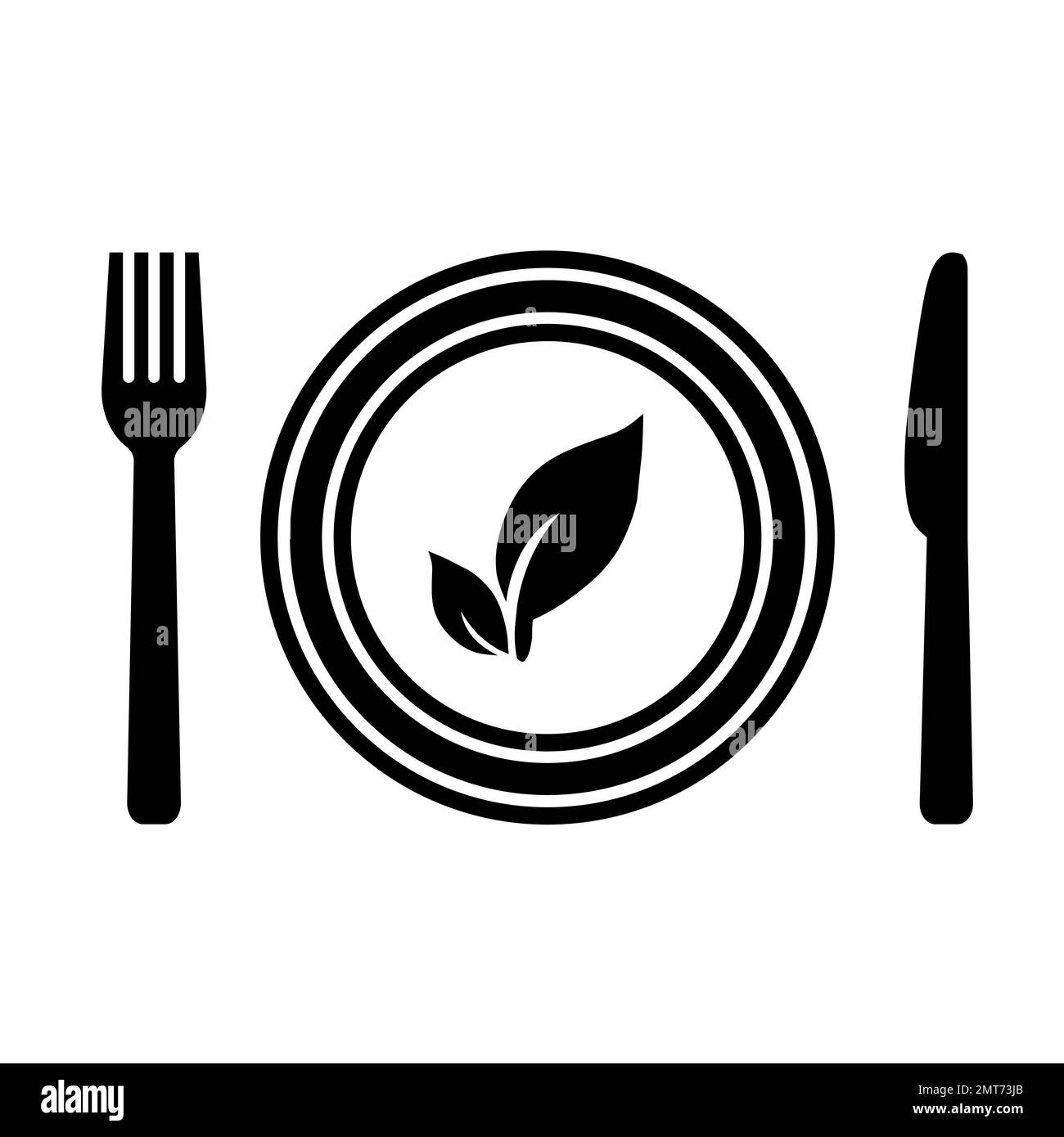 Healthy food icon. Vegan salad. Row food symbol Stock Vector