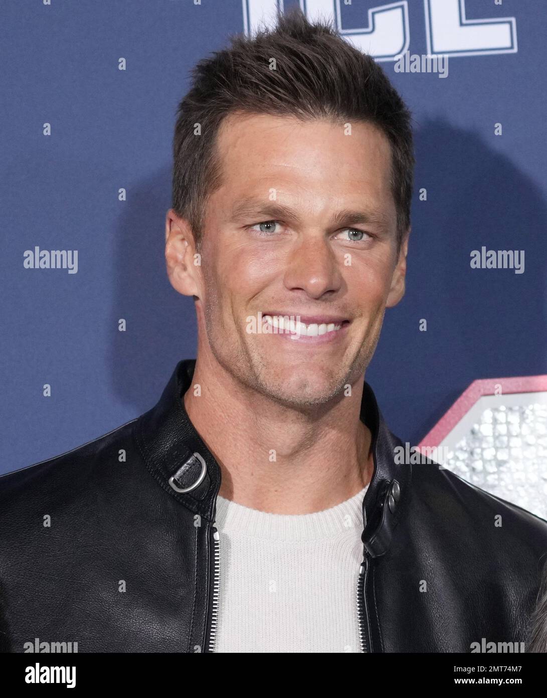Los Angeles, USA. 31st Jan, 2023. Tom Brady arrives at the 80 FOR BRADY Los Angeles Premiere held at the Regency Village Theater in Westwood, CA on Tuesday, ?January 31, 2023. (Photo By Sthanlee B. Mirador/Sipa USA) Credit: Sipa USA/Alamy Live News Stock Photo
