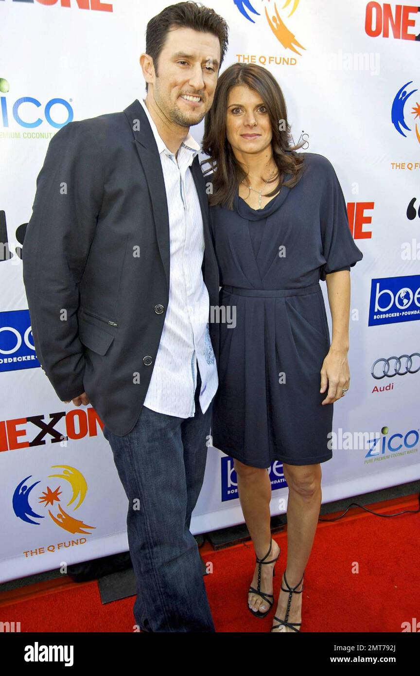 Mia Hamm attends the ONEXONE Foundation Fundraiser in partnership with the Charlize Theron African Outreach Project. ONEXONE Foundation is a charitable organization committed to fighting health issues and preserving the lives of children locally and globally. San Francisco, CA. 10/22/09. Stock Photo