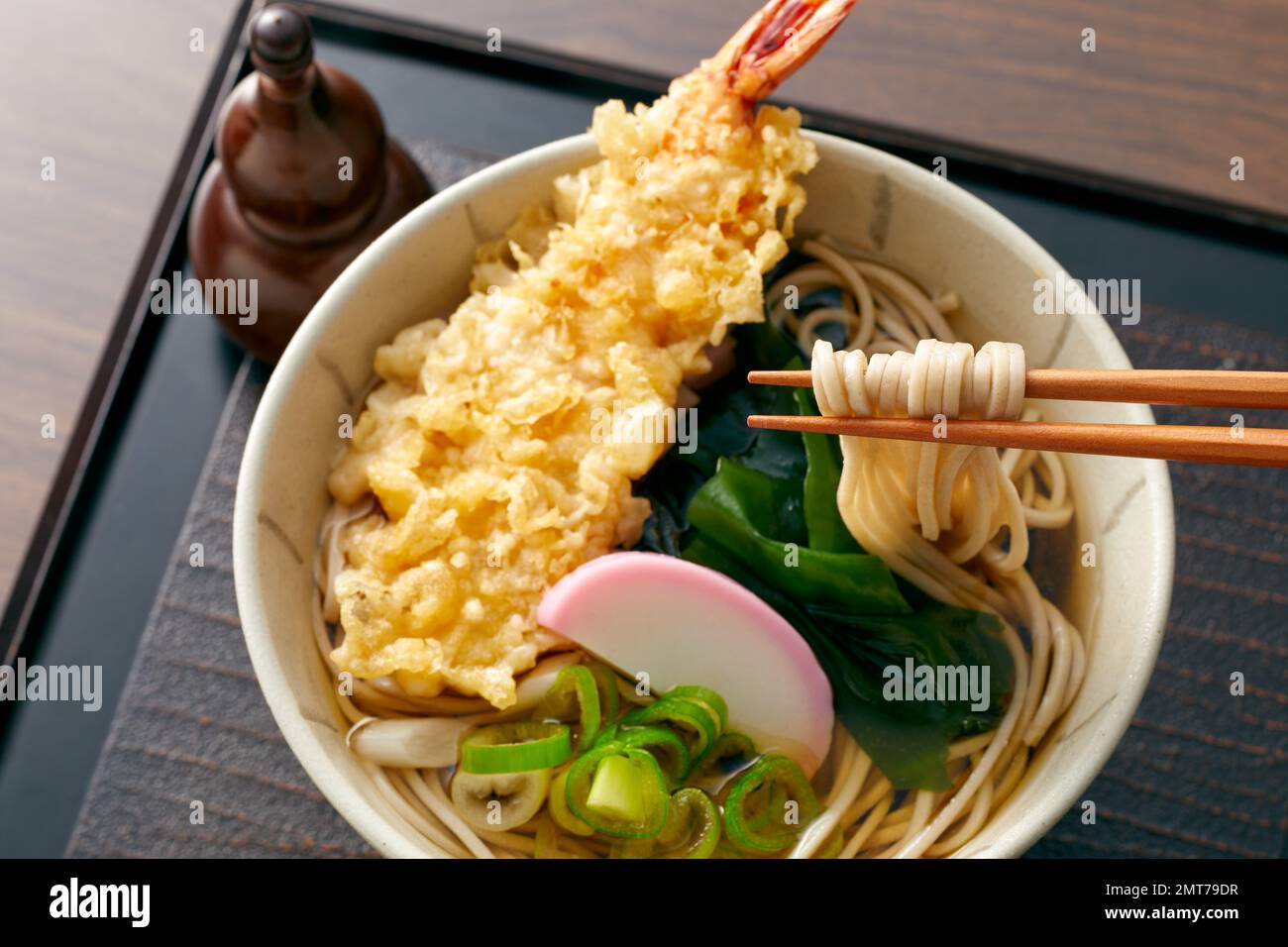 Japanese style soba noodles Stock Photo - Alamy