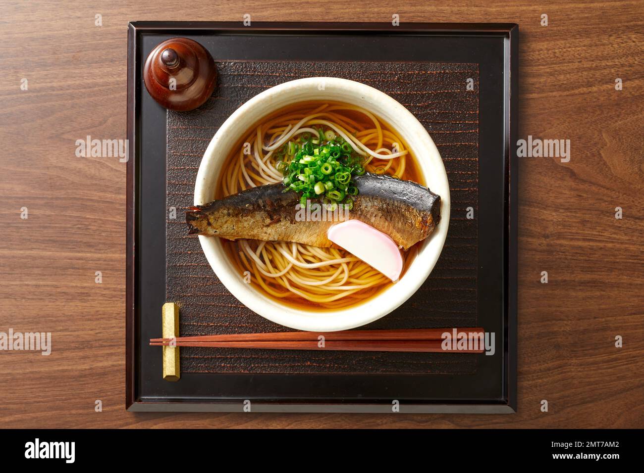 Japanese style soba noodles Stock Photo - Alamy