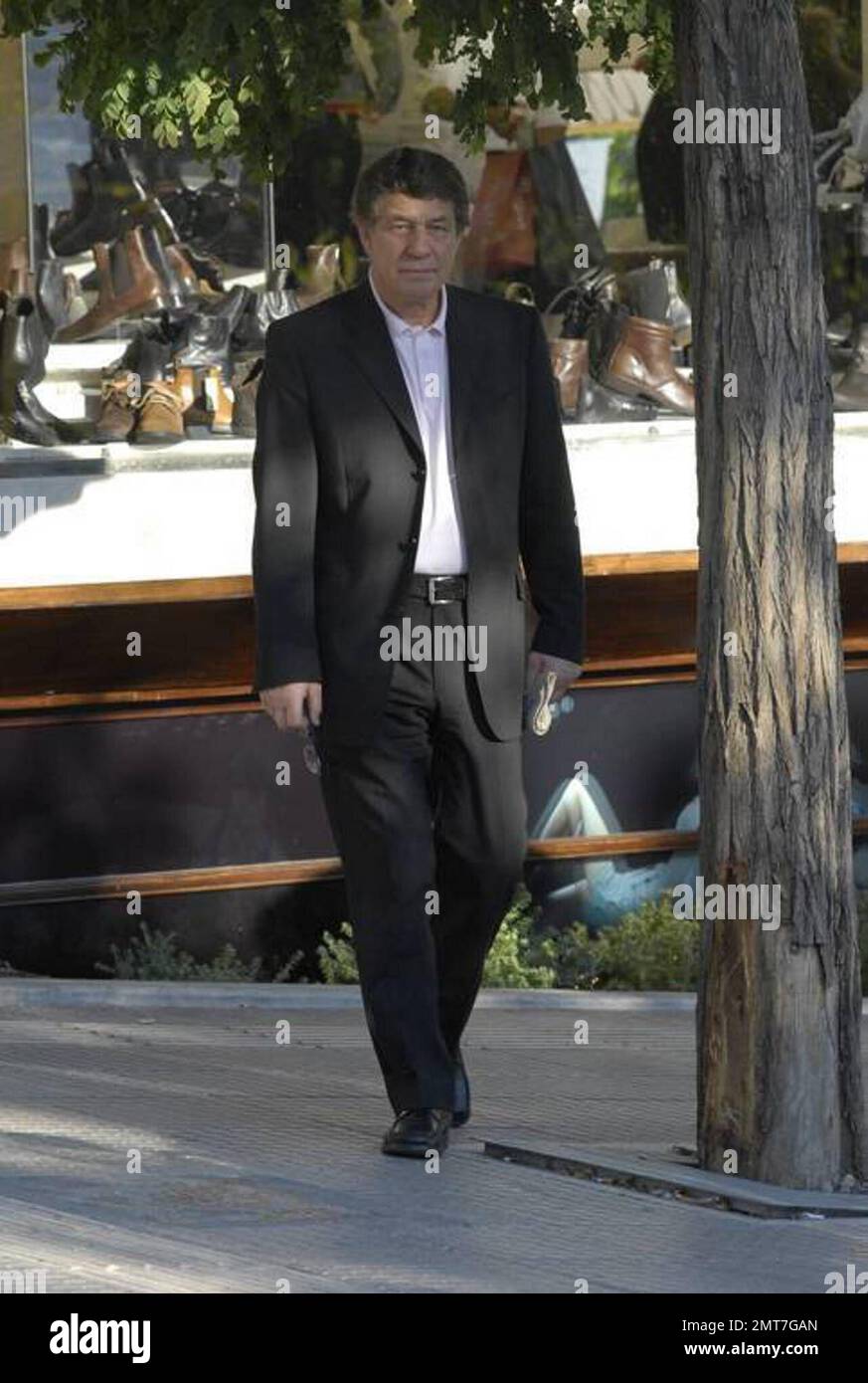 Exclusive!! Greek soccer team coach Otto Rehangel does some shoe