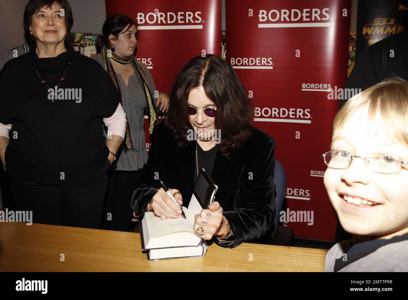 Rocker Ozzy Osbourne signs copies of his new book "I Am Ozzy" at