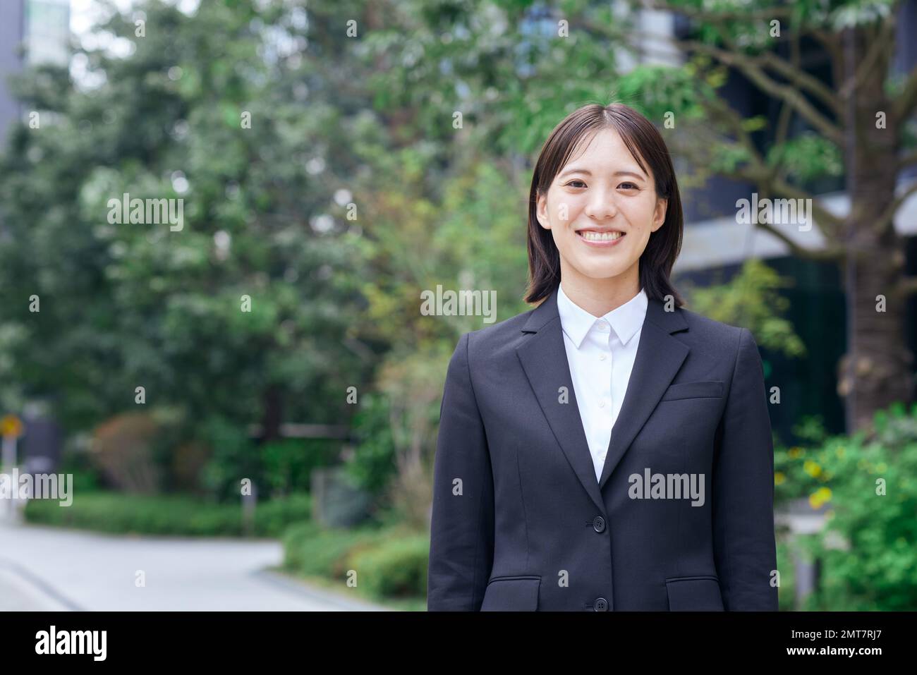 Young Japanese businesswoman portrait Stock Photo