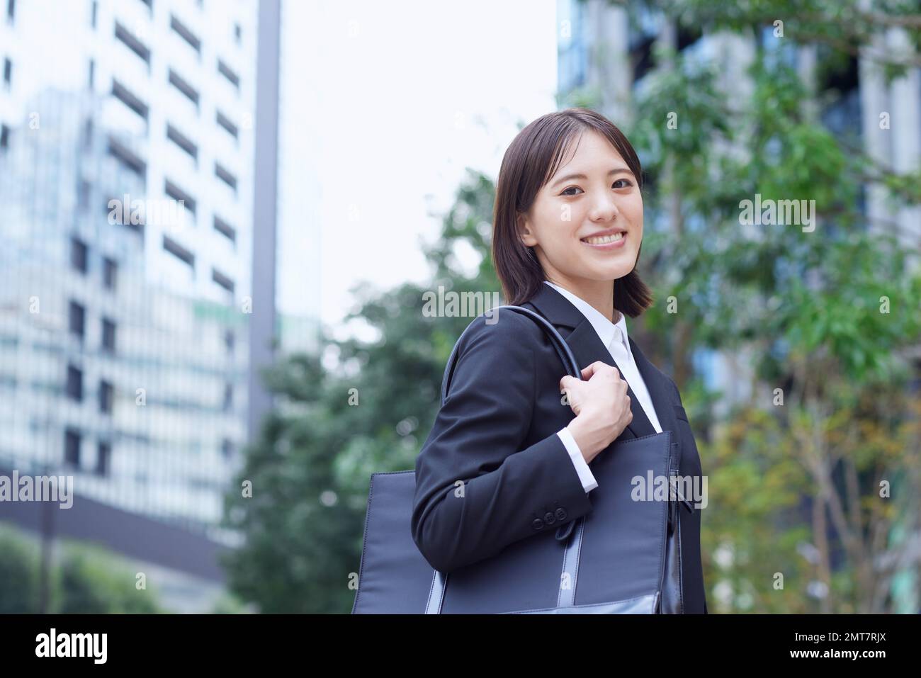 Young Japanese businesswoman portrait Stock Photo