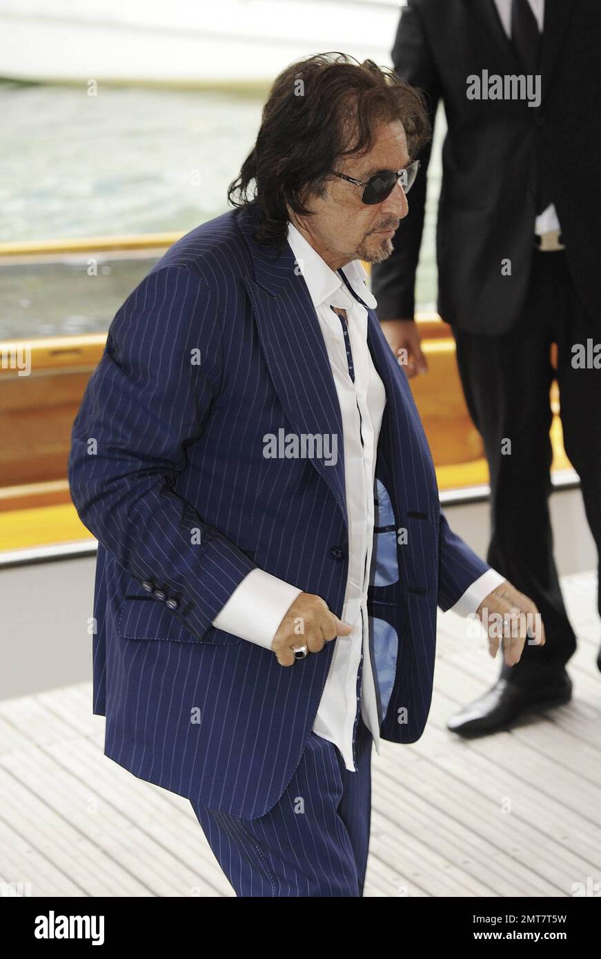 Al Pacino arrives at The 68th Annual Venice Film Festival for the Jaeger Le Coultre Glory to the Filmmaker Award Ceremony and his documentary "Wild Salome" Photocall. Venice, Italy. 4th September 2011. Stock Photo