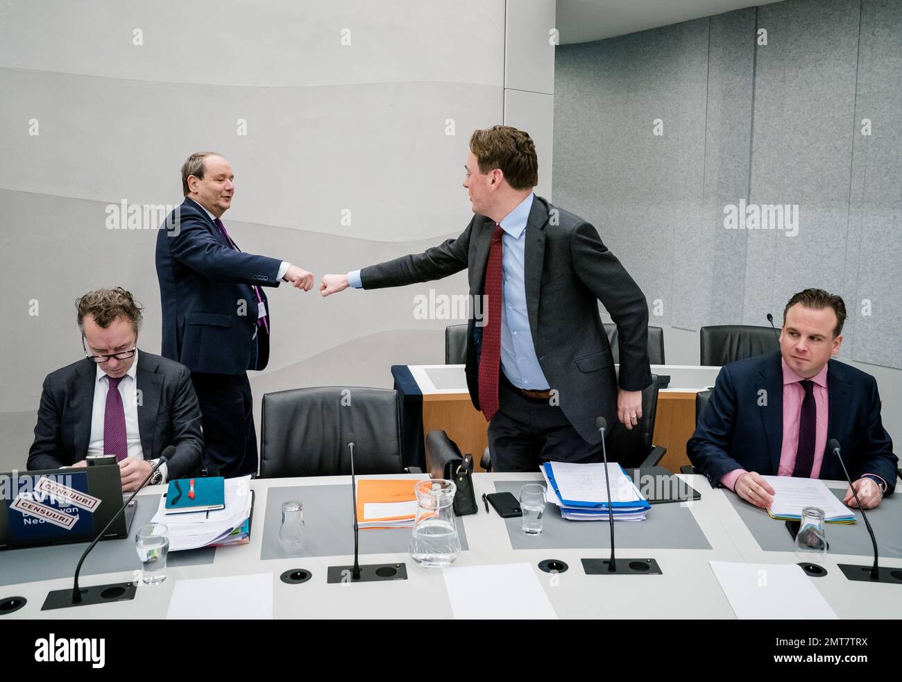 THE HAGUE - (VLNR) Wybren van Haga (Van Haga Group), Hans Vijlbrief ...