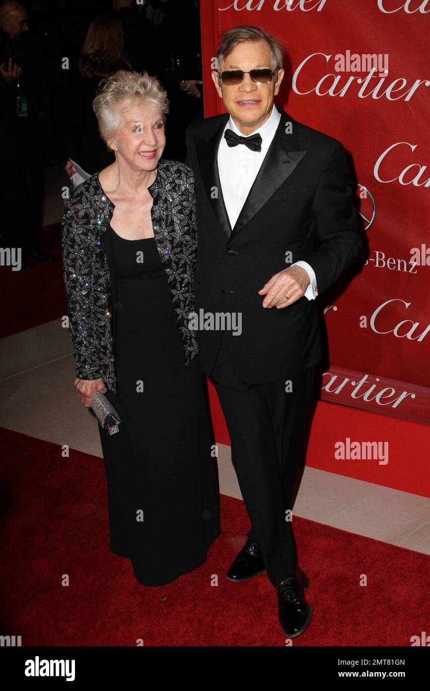 Michael York and wife Patricia McCallum walk the red carpet at the 22nd Annual Palm Springs International Film Festival Awards Gala held at the Palm Springs Convention Center. Palm Springs, CA. 01/08/11. Stock Photo