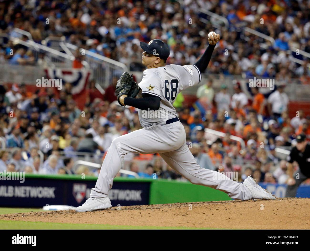 American League's New York Yankees pitcher Dellin Betances (68