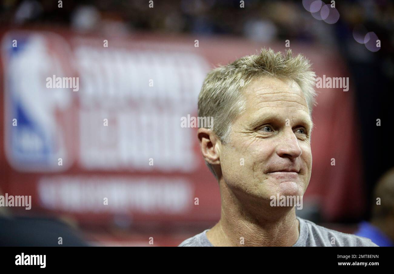 Golden State Warriors head coach Steve Kerr before an NBA summer league