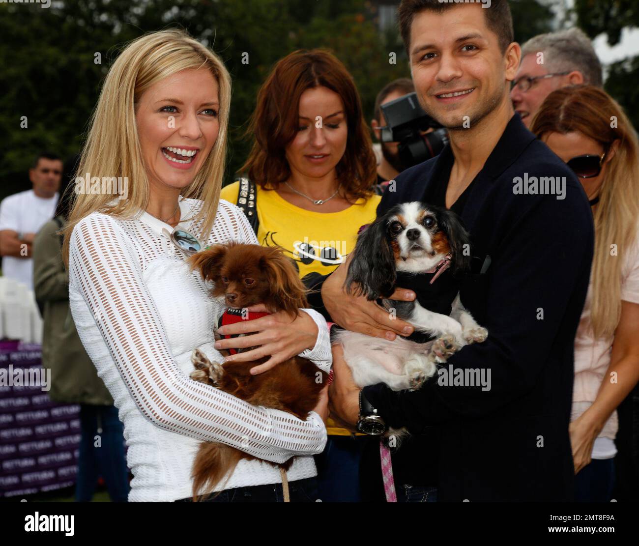 Rachel Riley and Pasha Kovalev at the PupAid charity event in Primrose ...
