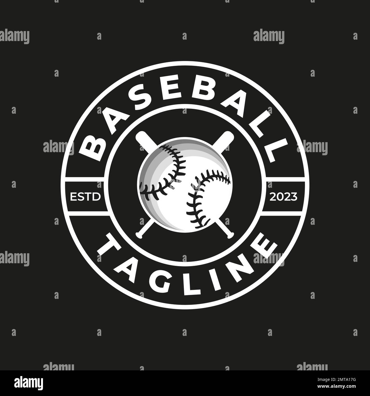 Baseball championship logo design inspiration Vector Image