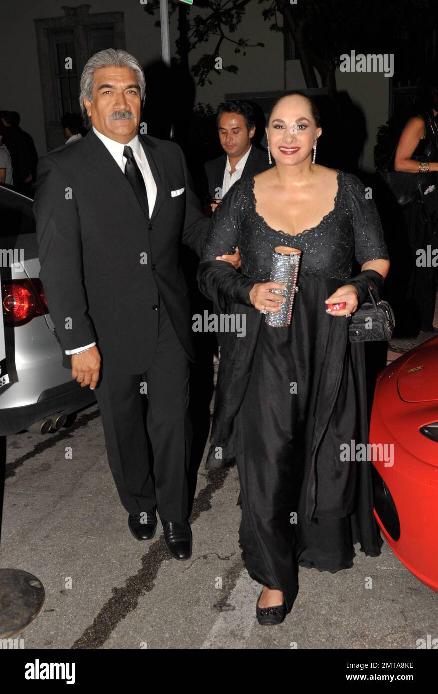 Mexican actress Susana Dosamantes, mother of pregnant pop singer Paulina  Rubio, leaves the Spanish restaurant and lounge Morena where she celebrated  with her daughter after Rubios concert to benefit the Lili Claire