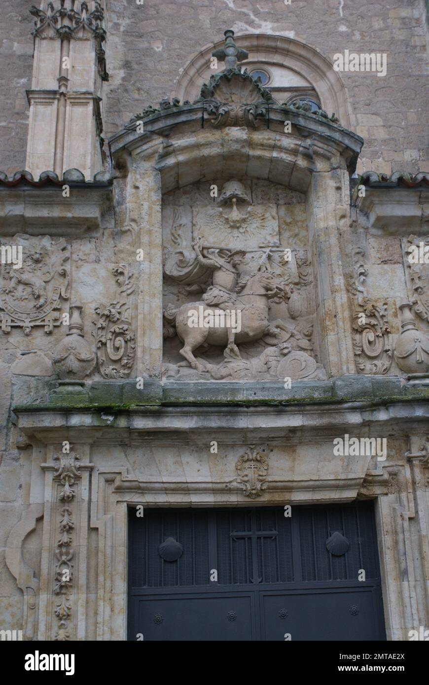La Iglesia de Sancti Spiritus de Salamanca, es un templo católico perteneciente al estilo del gótico tardío, y es el único resto que sobrevive en la a Stock Photo