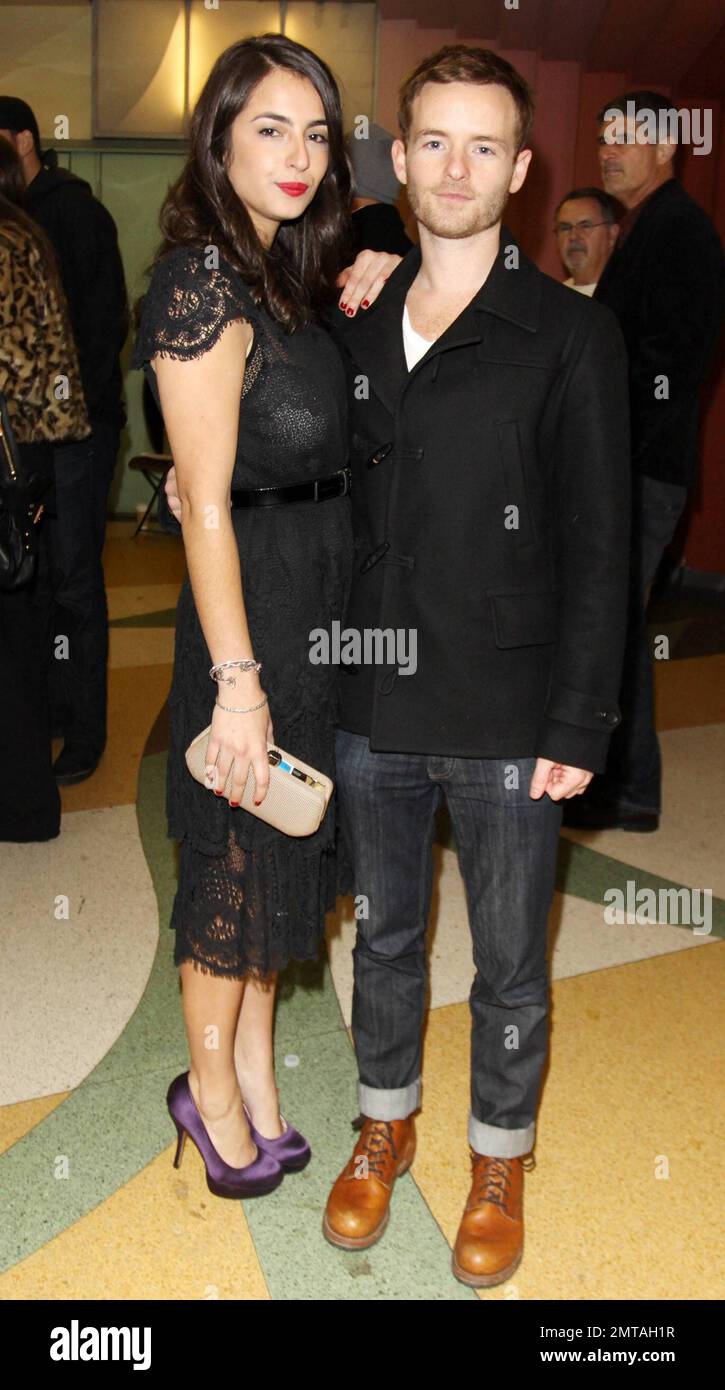 Alanna Masterson and brother Christopher Masterson arrive at the premiere of 'Peach Plum Pear' held at Regent Showcase Cinema during the Hollywood Reel Film Festival.  'Peach Plum Pear' stars Alanna Masterson, sister of 'That '70s Show' actor Danny Masterson. Los Angeles, CA. 12/16/10. Stock Photo