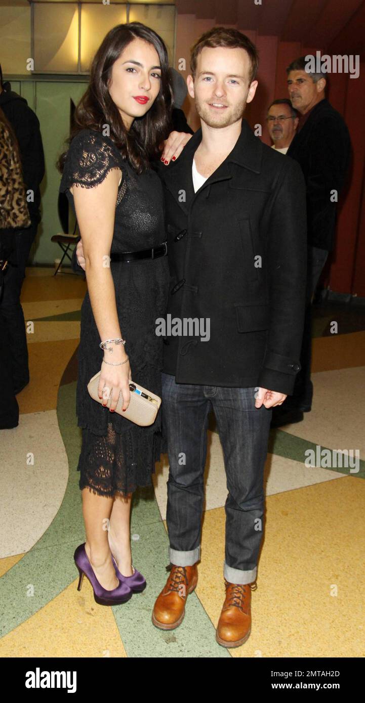 Alanna Masterson and brother Christopher Masterson arrive at the premiere of 'Peach Plum Pear' held at Regent Showcase Cinema during the Hollywood Reel Film Festival.  'Peach Plum Pear' stars Alanna Masterson, sister of 'That '70s Show' actor Danny Masterson. Los Angeles, CA. 12/16/10. Stock Photo