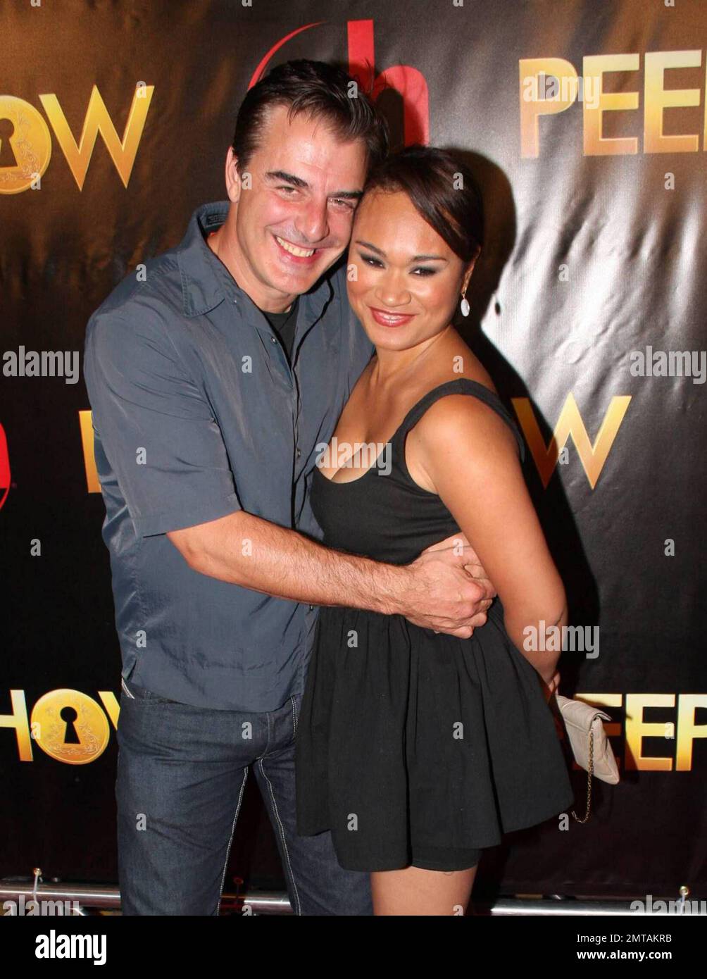 Chris Noth and girlfriend Tara arrive at the Grand Opening of Peepshow