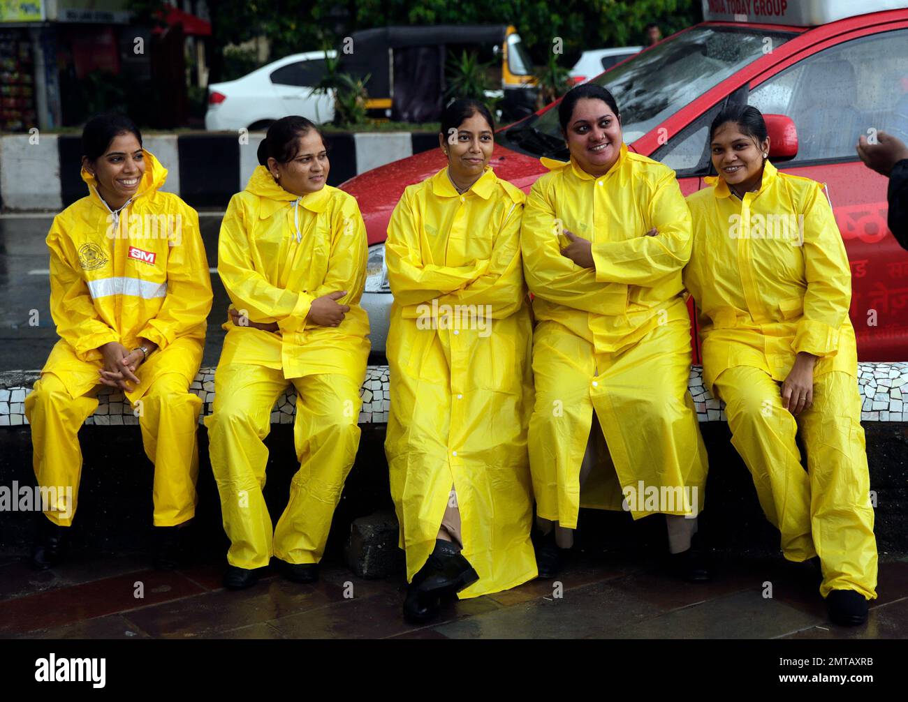 Indian Woman puuuurfect Wearing Raincoat