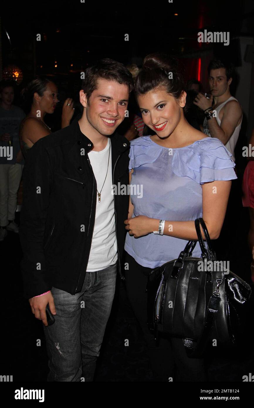 British model and former contestant on 'The X Factor', Joe McElderry and English model and media personality Francoise Boufhal attend 'Perez Hilton's One Night In London' event held at at Indigo at O2 Arena.  The event saw several musicians hit the stage to perform live, often in very interesting costumes. London, UK. 07/03/10. Stock Photo