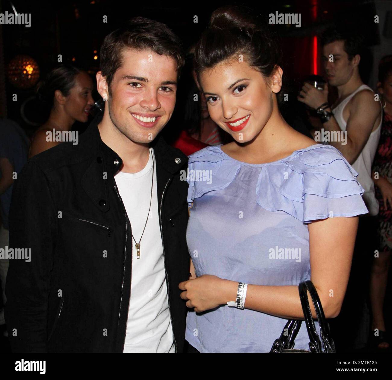 British model and former contestant on 'The X Factor', Joe McElderry and English model and media personality Francoise Boufhal attend 'Perez Hilton's One Night In London' event held at at Indigo at O2 Arena.  The event saw several musicians hit the stage to perform live, often in very interesting costumes. London, UK. 07/03/10. Stock Photo