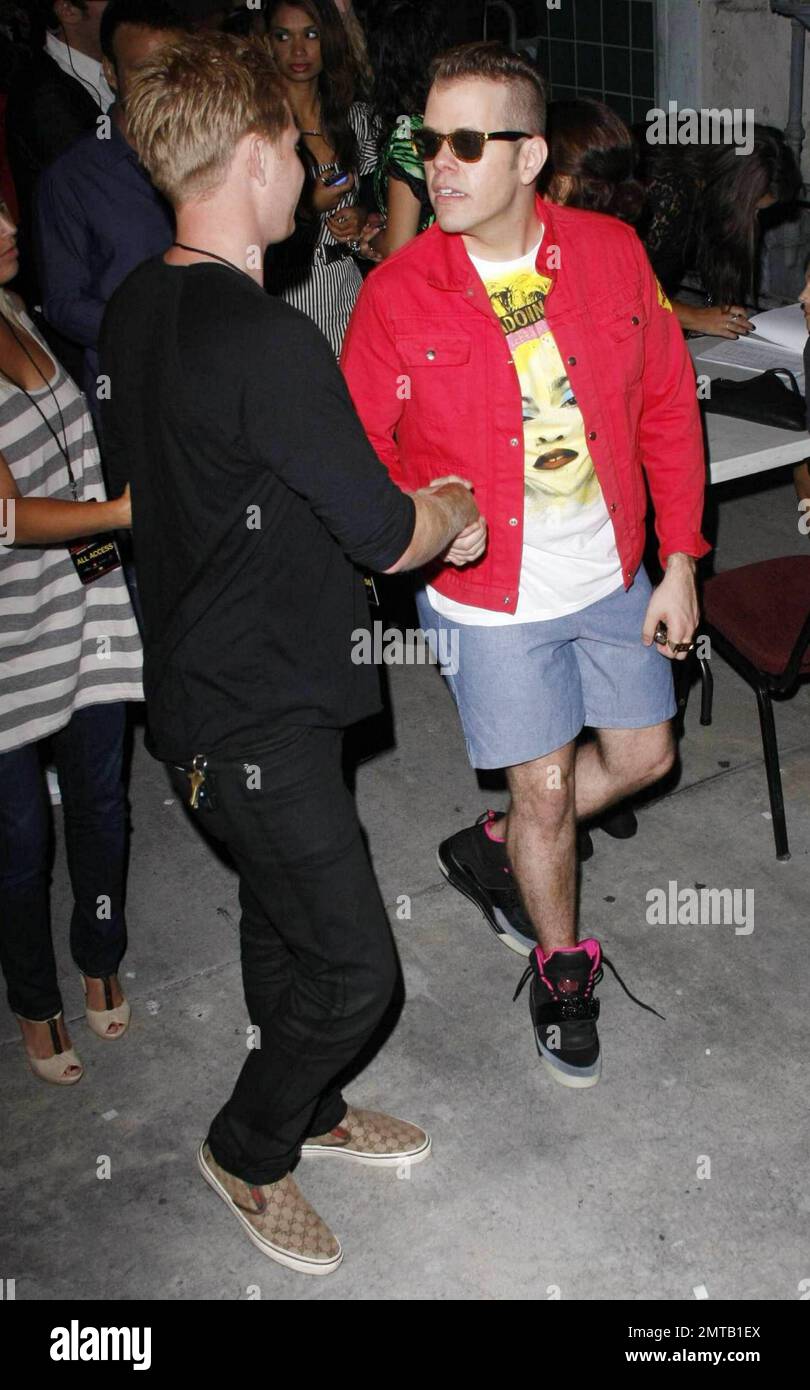 Celebrity blogger Perez Hilton attends his &ldquo;One Night in Los Angeles