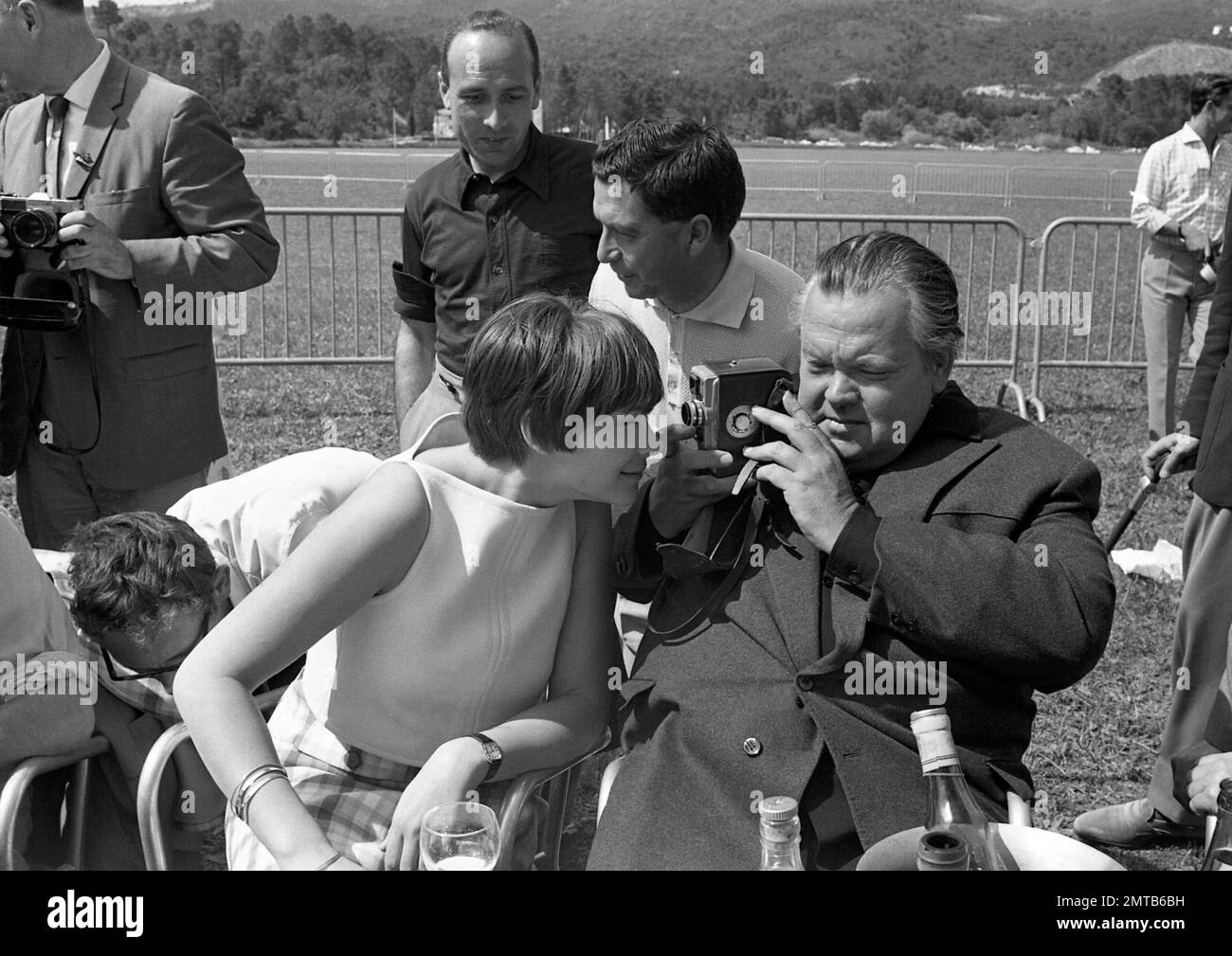 French Actress Macha Meril Peers Into The Lens Of The Camera As She Is Filmed By Orson Welles