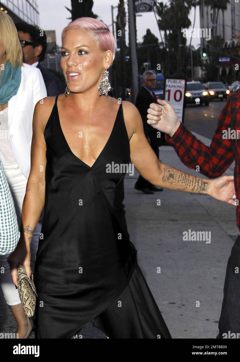 Pink and Carey Hart arrives at the PETA Stand Up For Animals benefit at
