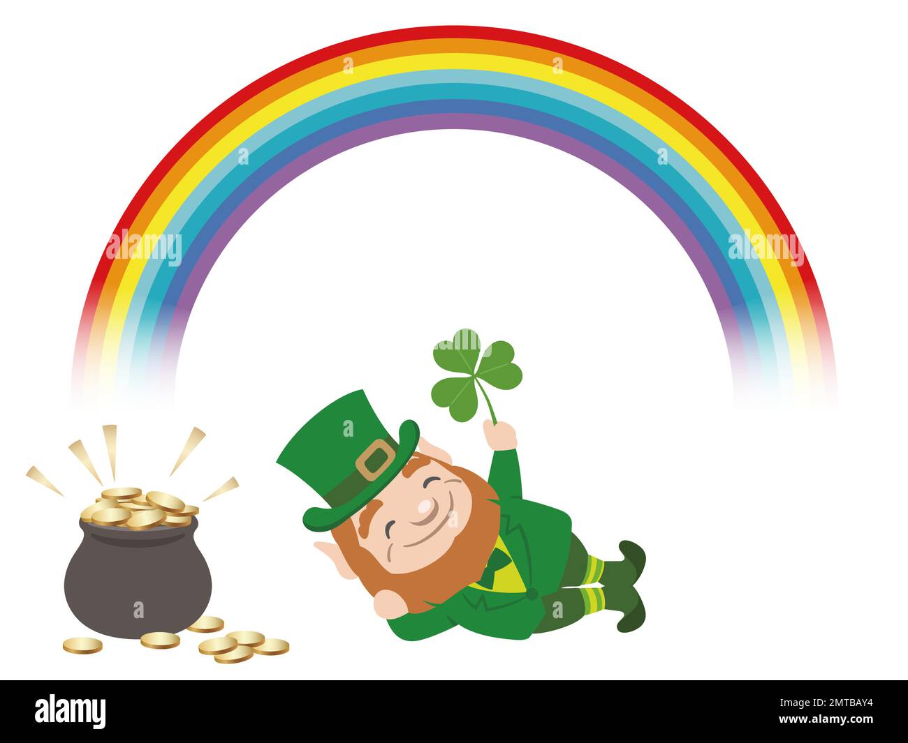 vector st patricks day leprechaun vector over pic