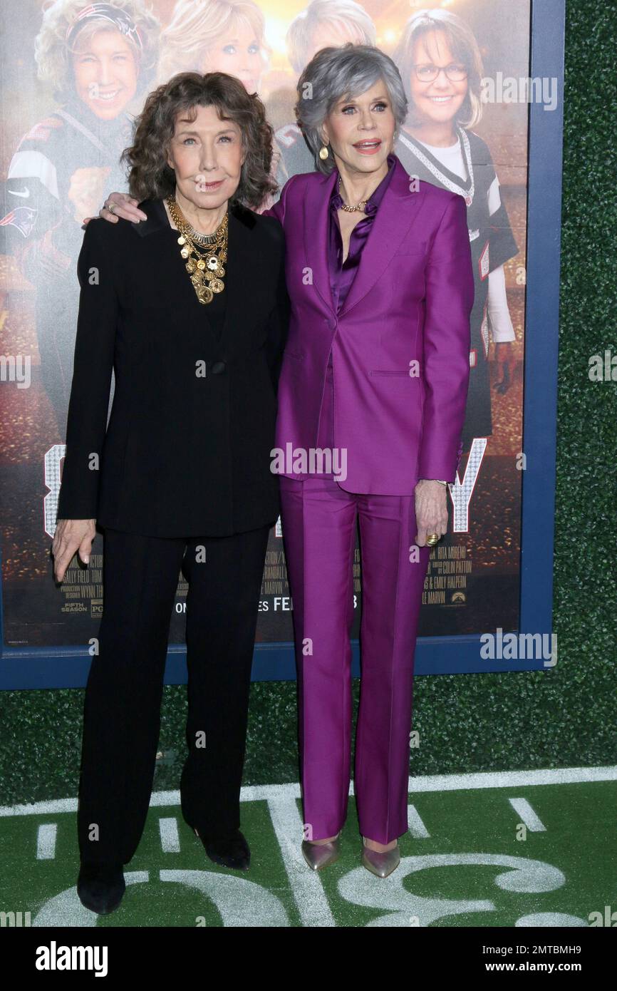 LOS ANGELES - JAN 31:  Lily Tomlin, Jane Fonda at the 80 for Brady Los Angeles Premiere at the Village Theater on January 31, 2023 in Westwood, CA Stock Photo