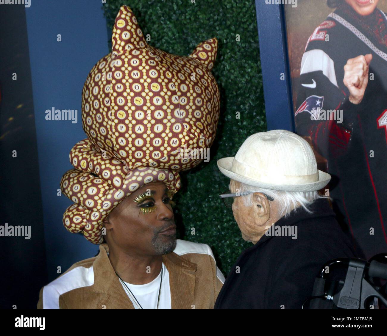 LOS ANGELES - JAN 31:  Billy Porter, Norman Lear at the 80 for Brady Los Angeles Premiere at the Village Theater on January 31, 2023 in Westwood, CA Stock Photo