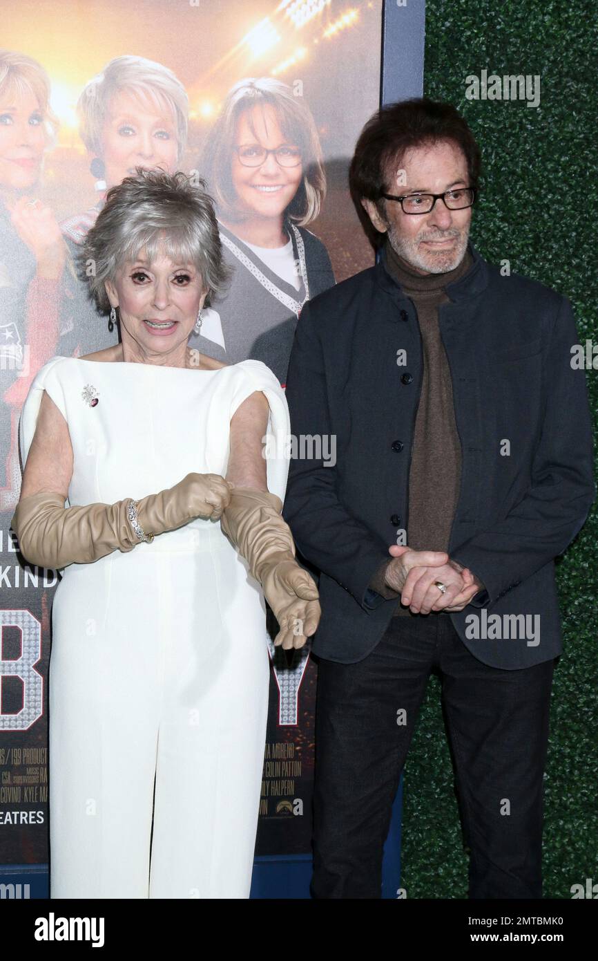 LOS ANGELES - JAN 31:  Rita Moreno, George Chakiris at the 80 for Brady Los Angeles Premiere at the Village Theater on January 31, 2023 in Westwood, CA Stock Photo
