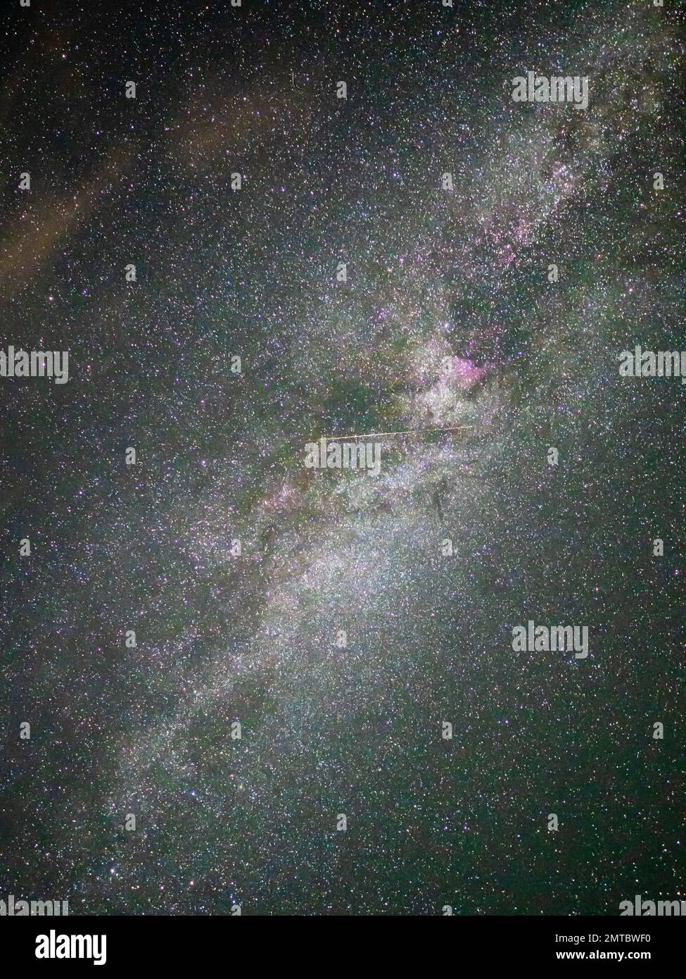 A vertical shot of the magical Milky Way starry sky Stock Photo - Alamy