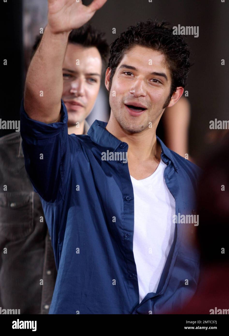 Actor Tyler Posey arriving at the premiere of 