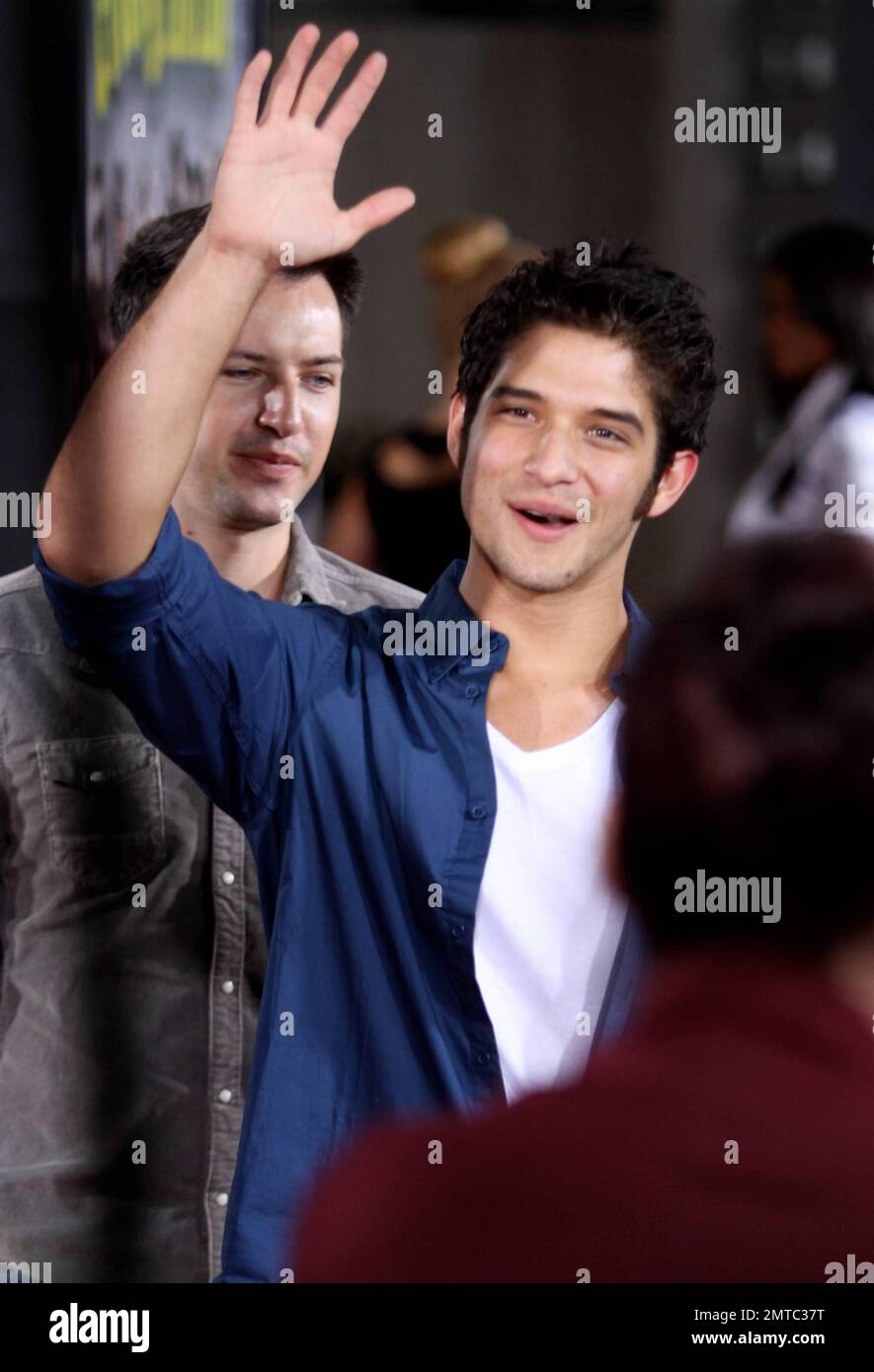 Actor Tyler Posey arriving at the premiere of 